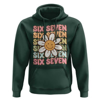 Six Seven Flower Power Hoodie Viral 67 Meme with Retro Daisy - Wonder Print Shop