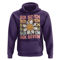 Six Seven Flower Power Hoodie Viral 67 Meme with Retro Daisy - Wonder Print Shop