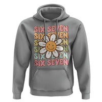Six Seven Flower Power Hoodie Viral 67 Meme with Retro Daisy - Wonder Print Shop