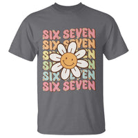 Six Seven Flower Power T Shirt Viral 67 Meme with Retro Daisy - Wonder Print Shop