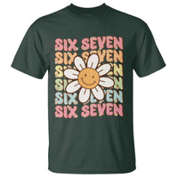 Six Seven Flower Power T Shirt Viral 67 Meme with Retro Daisy - Wonder Print Shop