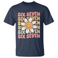 Six Seven Flower Power T Shirt Viral 67 Meme with Retro Daisy - Wonder Print Shop