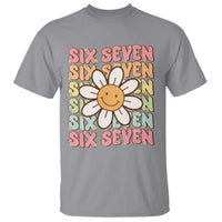 Six Seven Flower Power T Shirt Viral 67 Meme with Retro Daisy - Wonder Print Shop