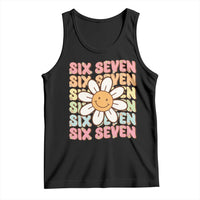 Six Seven Flower Power Tank Top Viral 67 Meme with Retro Daisy - Wonder Print Shop