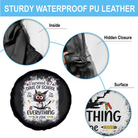 I Survived 67 Days of School Spare Tire Cover Funny Teacher Black Cat Chaos Everything Is Fine - Wonder Print Shop