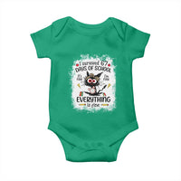 I Survived 67 Days of School Baby Onesie Funny Teacher Black Cat Chaos Everything Is Fine - Wonder Print Shop