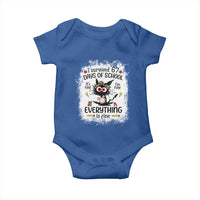 I Survived 67 Days of School Baby Onesie Funny Teacher Black Cat Chaos Everything Is Fine - Wonder Print Shop