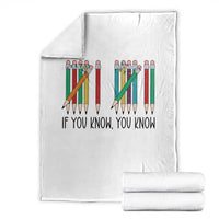 Funny 6 7 Pencil Humor Throw Blanket If You Know You Know Six Seven Joke - Wonder Print Shop