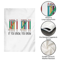 Funny 6 7 Pencil Humor Garden Flag If You Know You Know Six Seven Joke - Wonder Print Shop