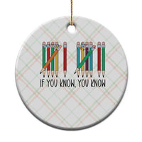 Funny 6 7 Pencil Humor Ceramic Ornament If You Know You Know Six Seven Joke - Wonder Print Shop