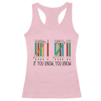 Funny 6 7 Pencil Humor Racerback Tank Top If You Know You Know Six Seven Joke - Wonder Print Shop