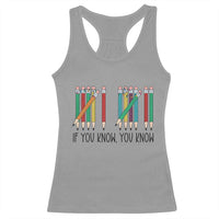 Funny 6 7 Pencil Humor Racerback Tank Top If You Know You Know Six Seven Joke - Wonder Print Shop