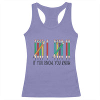 Funny 6 7 Pencil Humor Racerback Tank Top If You Know You Know Six Seven Joke - Wonder Print Shop