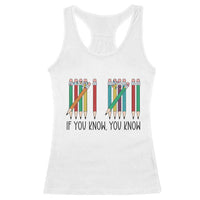 Funny 6 7 Pencil Humor Racerback Tank Top If You Know You Know Six Seven Joke - Wonder Print Shop