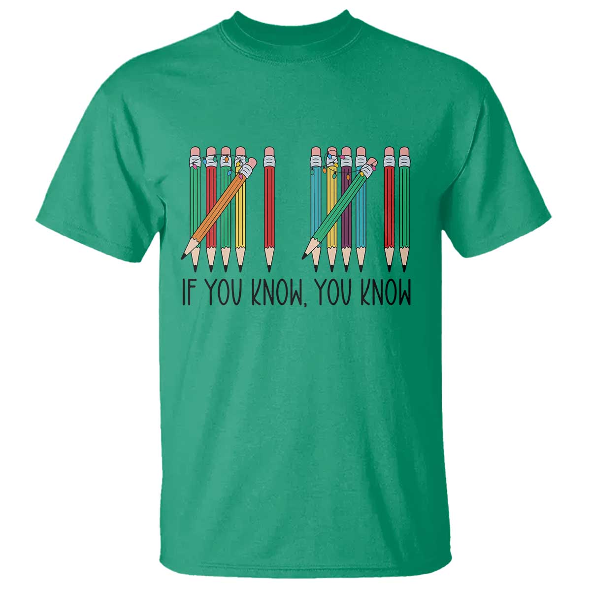 Funny 6 7 Pencil Humor T Shirt If You Know You Know Six Seven Joke - Wonder Print Shop