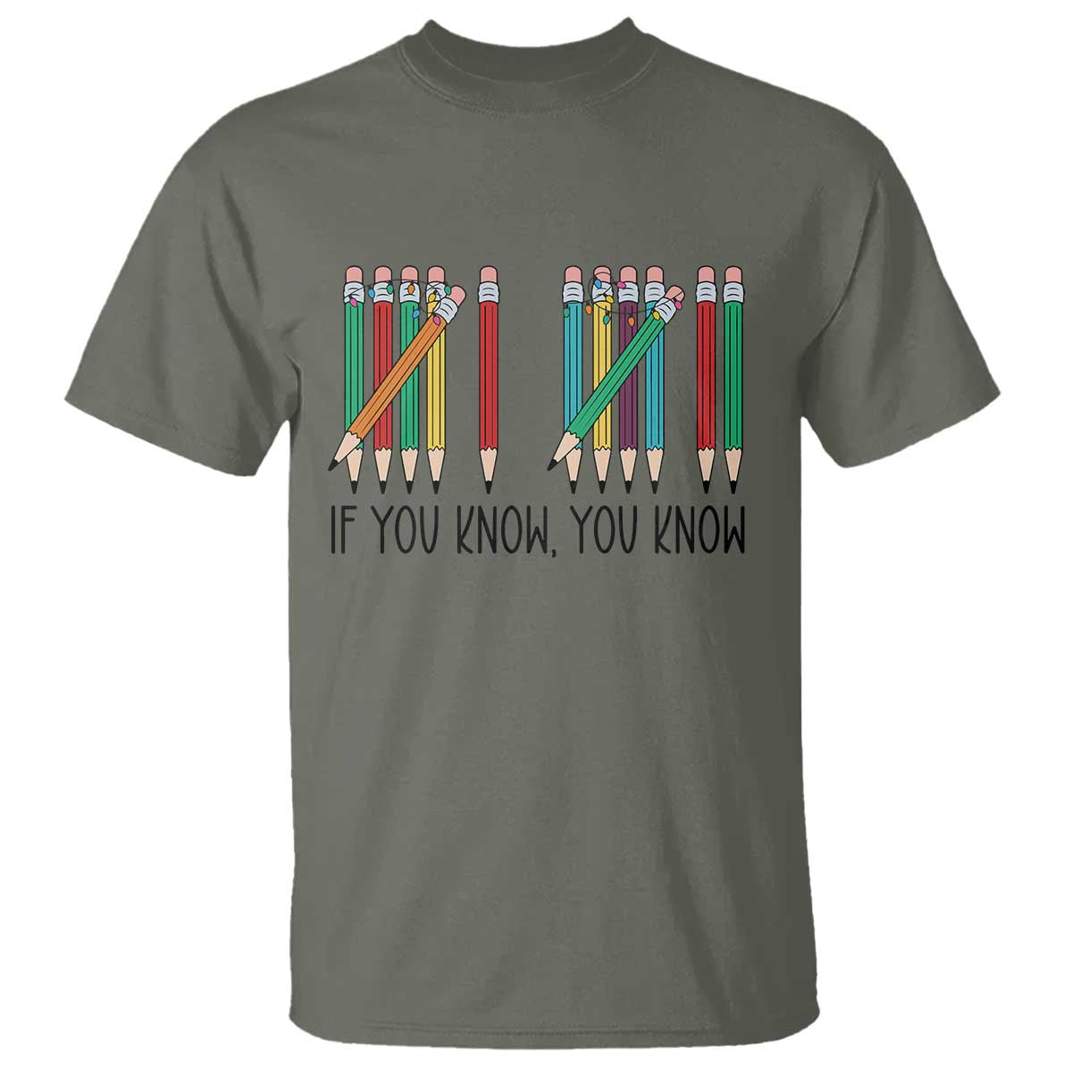 Funny 6 7 Pencil Humor T Shirt If You Know You Know Six Seven Joke - Wonder Print Shop
