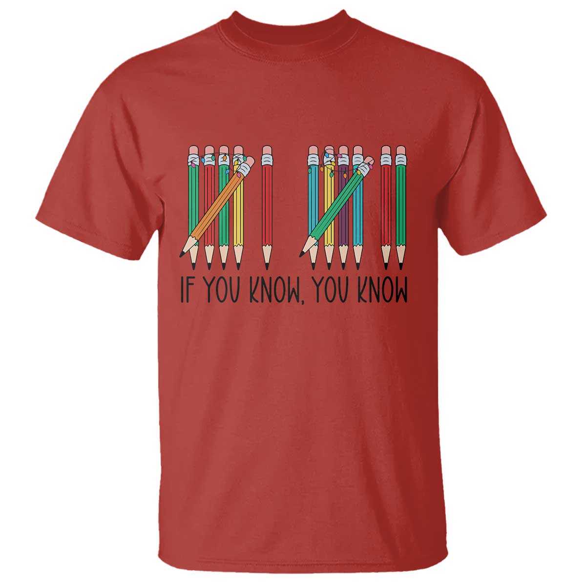 Funny 6 7 Pencil Humor T Shirt If You Know You Know Six Seven Joke - Wonder Print Shop