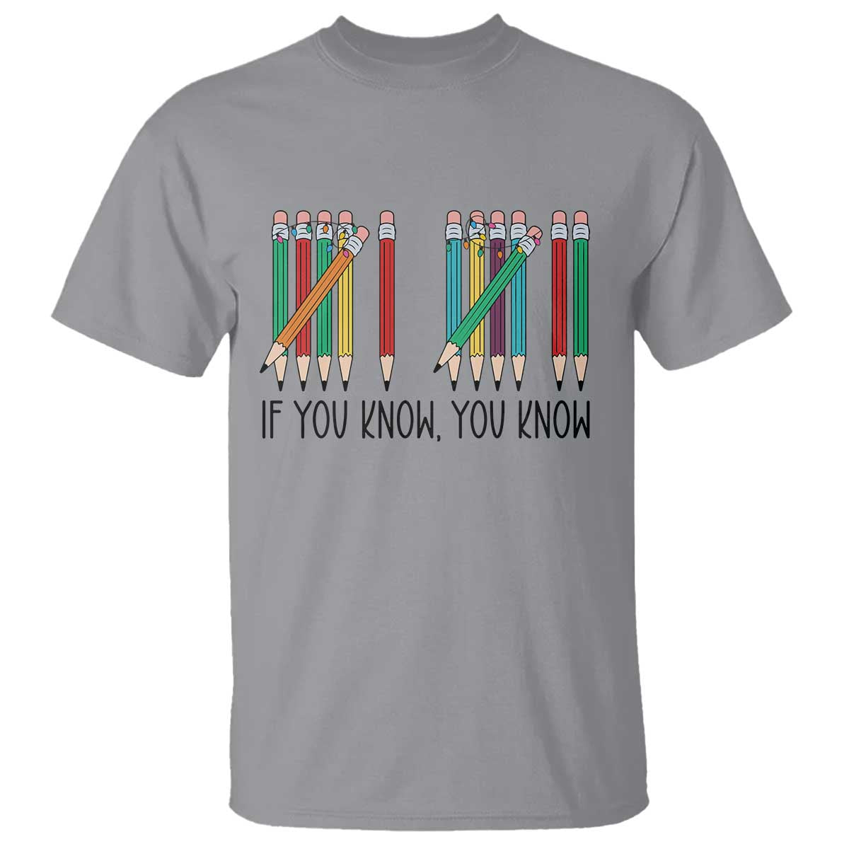 Funny 6 7 Pencil Humor T Shirt If You Know You Know Six Seven Joke - Wonder Print Shop