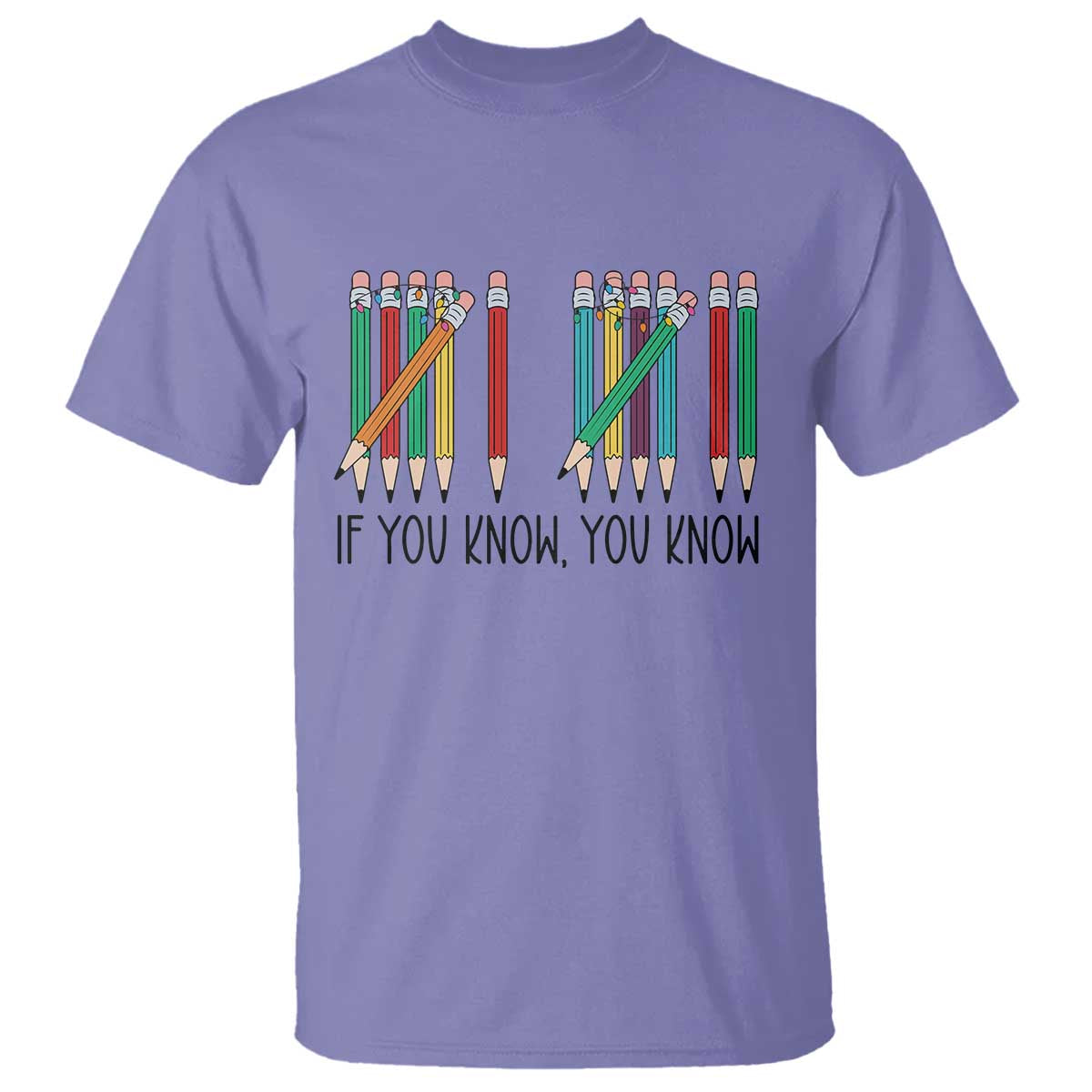 Funny 6 7 Pencil Humor T Shirt If You Know You Know Six Seven Joke - Wonder Print Shop