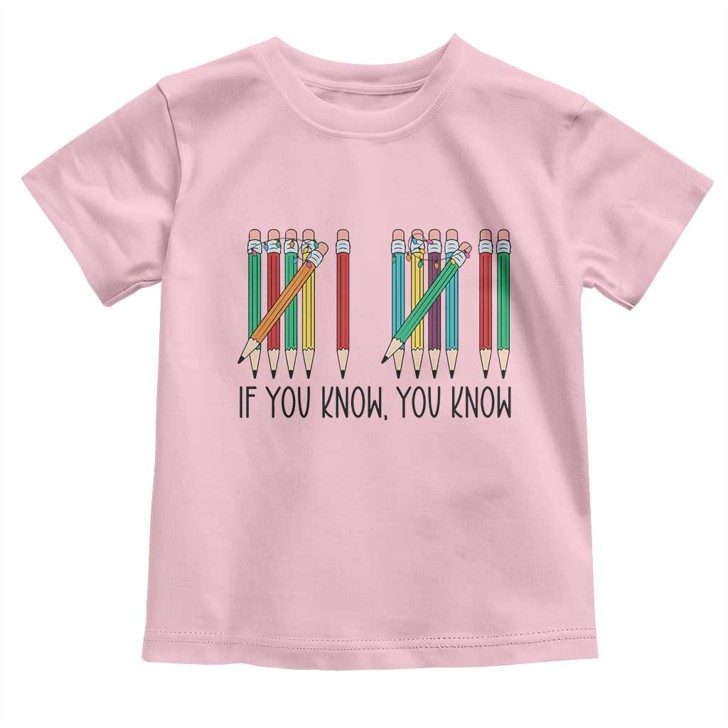 Funny 6 7 Pencil Humor Toddler T Shirt If You Know You Know Six Seven Joke - Wonder Print Shop