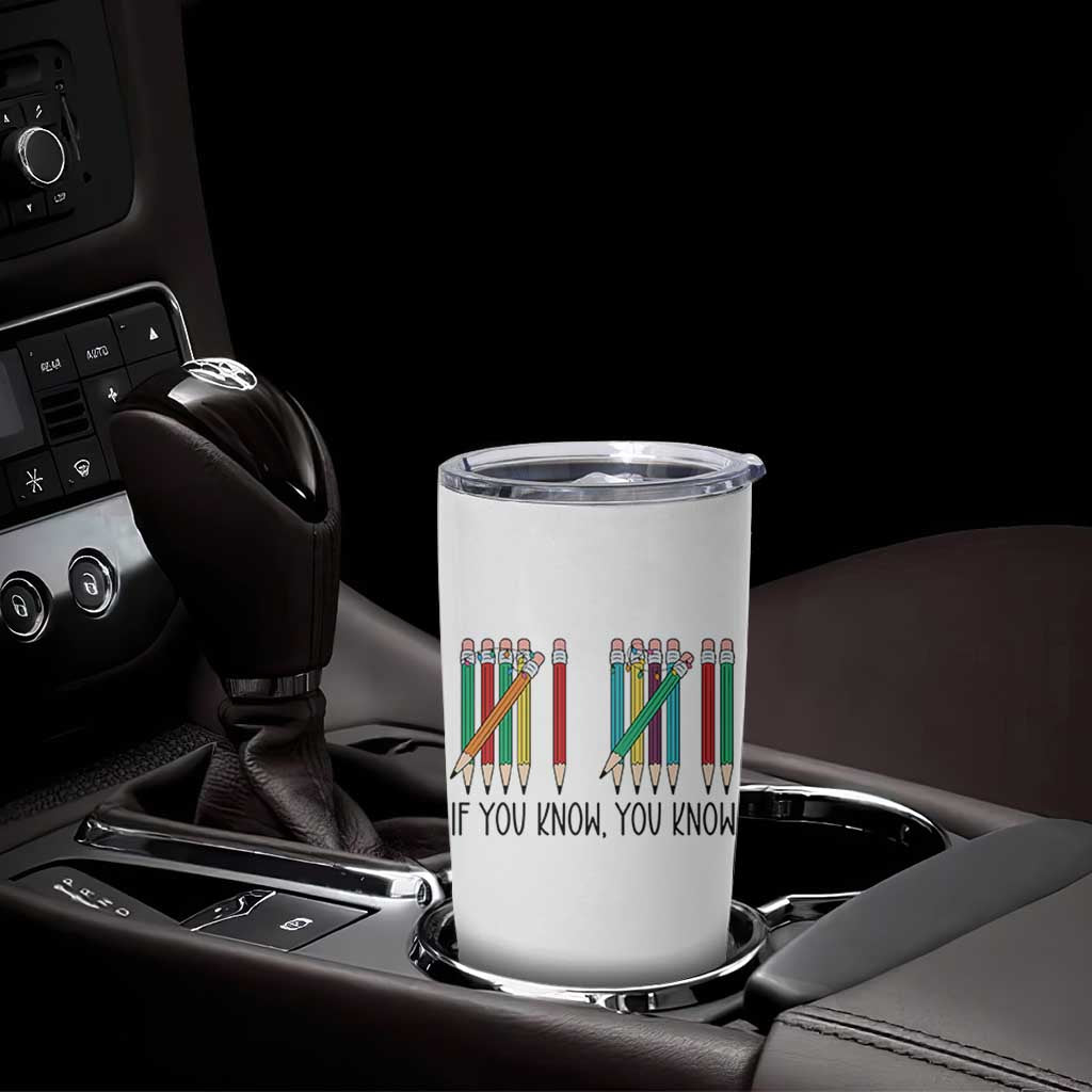 Funny 6 7 Pencil Humor Tumbler Cup If You Know You Know Six Seven Joke - Wonder Print Shop