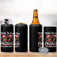 This Is My 67 Christmas Pajama 4 in 1 Can Cooler Tumbler Funny Six Seven Buffalo Plaid Sleep Shirt Hot Xmas - Wonder Print Shop