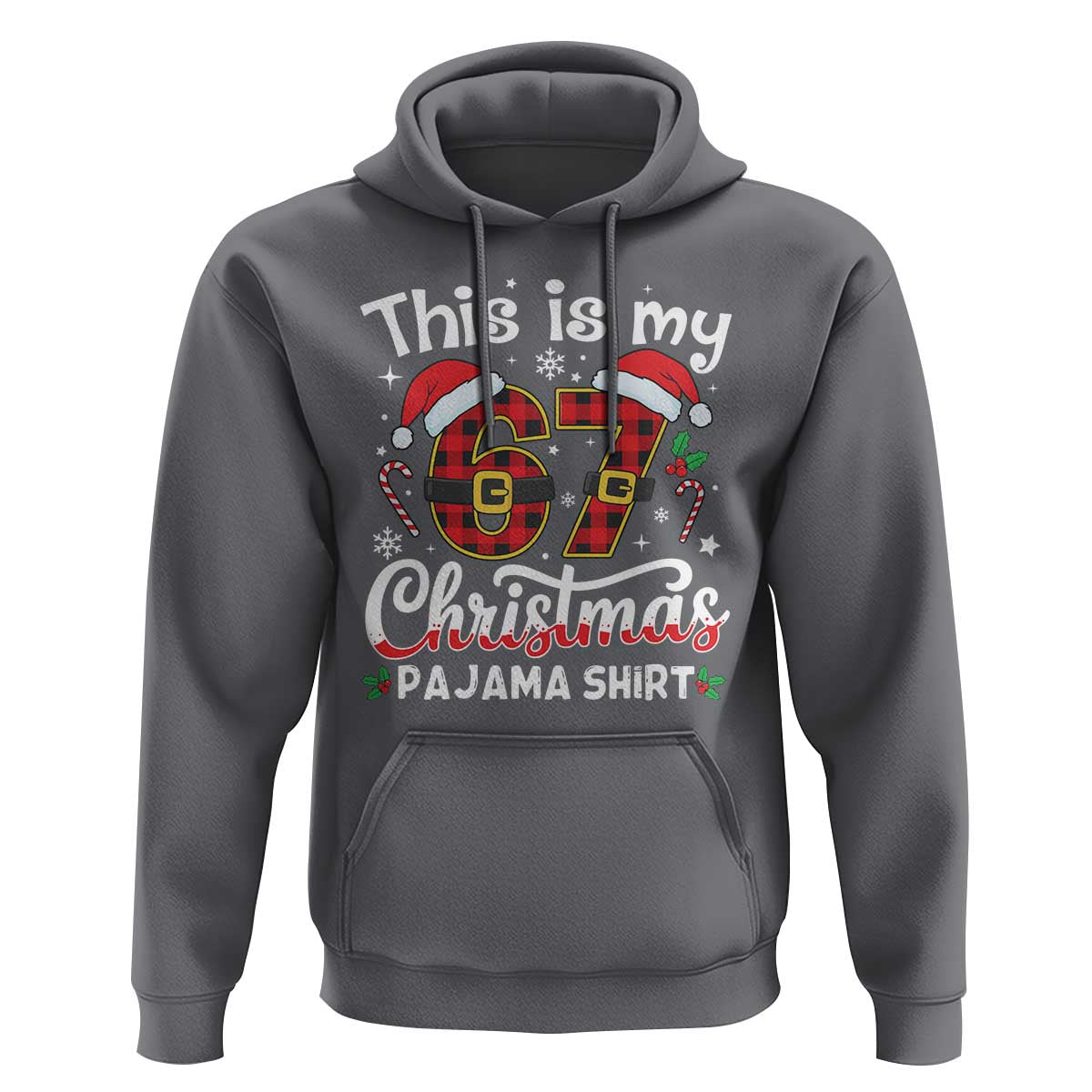 This Is My 67 Christmas Pajama Hoodie Funny Six Seven Buffalo Plaid Sleep Shirt Hot Xmas - Wonder Print Shop