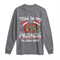 This Is My 67 Christmas Pajama Long Sleeve Shirt Funny Six Seven Buffalo Plaid Sleep Shirt Hot Xmas - Wonder Print Shop