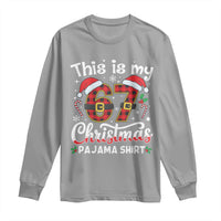 This Is My 67 Christmas Pajama Long Sleeve Shirt Funny Six Seven Buffalo Plaid Sleep Shirt Hot Xmas - Wonder Print Shop