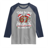 This Is My 67 Christmas Pajama Raglan Shirt Funny Six Seven Buffalo Plaid Sleep Shirt Hot Xmas - Wonder Print Shop