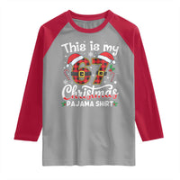 This Is My 67 Christmas Pajama Raglan Shirt Funny Six Seven Buffalo Plaid Sleep Shirt Hot Xmas - Wonder Print Shop