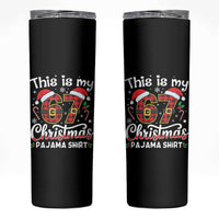This Is My 67 Christmas Pajama Skinny Tumbler Funny Six Seven Buffalo Plaid Sleep Shirt Hot Xmas - Wonder Print Shop
