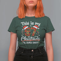 This Is My 67 Christmas Pajama T Shirt For Women Funny Six Seven Buffalo Plaid Sleep Shirt Hot Xmas - Wonder Print Shop