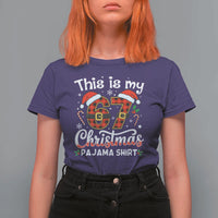 This Is My 67 Christmas Pajama T Shirt For Women Funny Six Seven Buffalo Plaid Sleep Shirt Hot Xmas - Wonder Print Shop