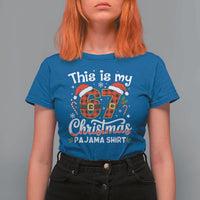 This Is My 67 Christmas Pajama T Shirt For Women Funny Six Seven Buffalo Plaid Sleep Shirt Hot Xmas - Wonder Print Shop