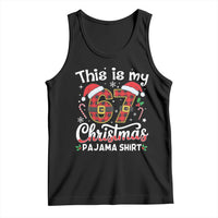 This Is My 67 Christmas Pajama Tank Top Funny Six Seven Buffalo Plaid Sleep Shirt Hot Xmas - Wonder Print Shop