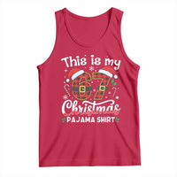 This Is My 67 Christmas Pajama Tank Top Funny Six Seven Buffalo Plaid Sleep Shirt Hot Xmas - Wonder Print Shop