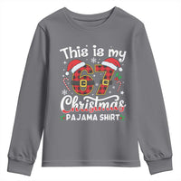 This Is My 67 Christmas Pajama Youth Sweatshirt Funny Six Seven Buffalo Plaid Sleep Shirt Hot Xmas - Wonder Print Shop