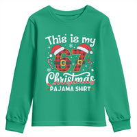 This Is My 67 Christmas Pajama Youth Sweatshirt Funny Six Seven Buffalo Plaid Sleep Shirt Hot Xmas - Wonder Print Shop
