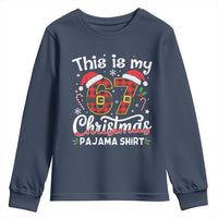 This Is My 67 Christmas Pajama Youth Sweatshirt Funny Six Seven Buffalo Plaid Sleep Shirt Hot Xmas - Wonder Print Shop