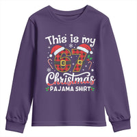 This Is My 67 Christmas Pajama Youth Sweatshirt Funny Six Seven Buffalo Plaid Sleep Shirt Hot Xmas - Wonder Print Shop