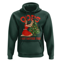 Funny Retro Christmas Pinup Girl Hoodie Oops I Got Another Tree Vintage Pin Up Style Holiday Humor - Wonder Print Shop