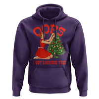 Funny Retro Christmas Pinup Girl Hoodie Oops I Got Another Tree Vintage Pin Up Style Holiday Humor - Wonder Print Shop