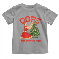 Funny Retro Christmas Pinup Girl Toddler T Shirt Oops I Got Another Tree Vintage Pin Up Style Holiday Humor - Wonder Print Shop