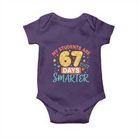 My Students Are 67 Days Smarter Baby Onesie Funny Sixe Seven Meme Cute Teacher Pride - Wonder Print Shop