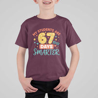 My Students Are 67 Days Smarter T Shirt For Kid Funny Sixe Seven Meme Cute Teacher Pride - Wonder Print Shop