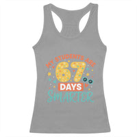 My Students Are 67 Days Smarter Racerback Tank Top Funny Sixe Seven Meme Cute Teacher Pride - Wonder Print Shop