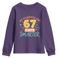 My Students Are 67 Days Smarter Youth Sweatshirt Funny Sixe Seven Meme Cute Teacher Pride - Wonder Print Shop