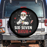 Six Seven Bruh Christmas Meme Spare Tire Cover Cool Santa 67 Hand Sign Street Style Vibes - Wonder Print Shop
