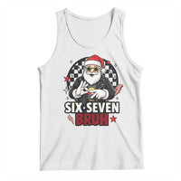 Six Seven Bruh Christmas Meme Tank Top Cool Santa 67 Hand Sign Street Style Vibes - Wonder Print Shop